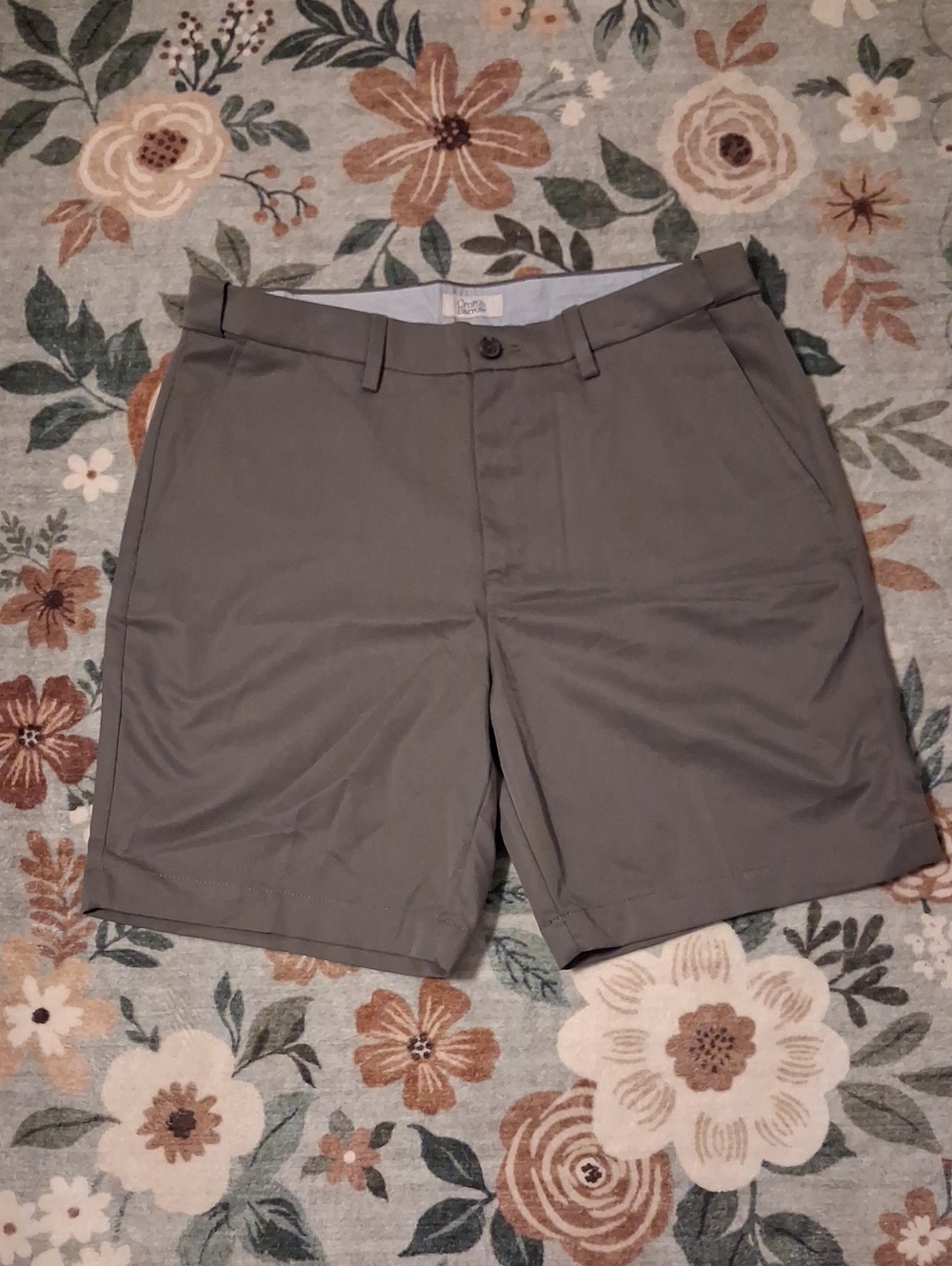croft & barrow Gray Flat-Front Men's Shorts